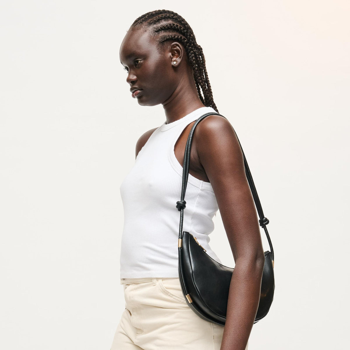 Woman wearing Black Urban Expressions Murphy Crossbody 840504208157 View 1 | Black