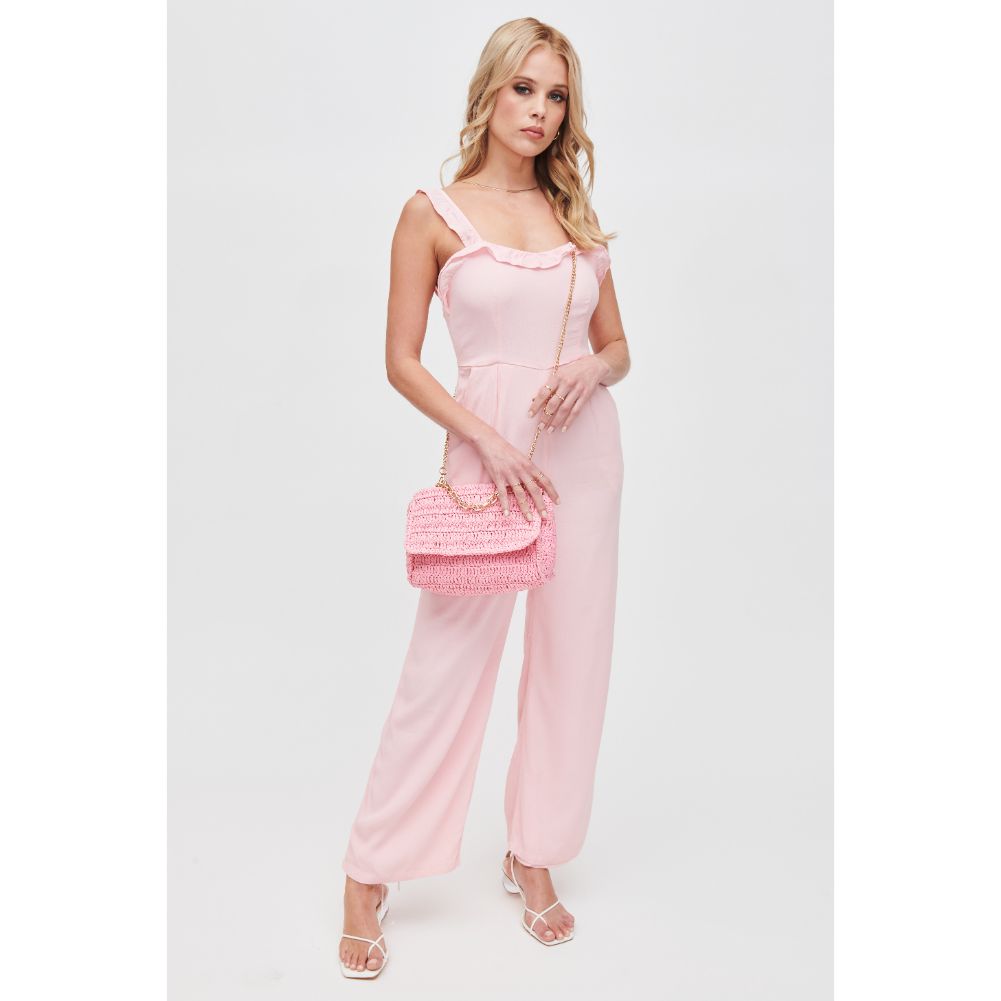 Woman wearing Pink Urban Expressions Catalina Crossbody 840611111302 View 3 | Pink