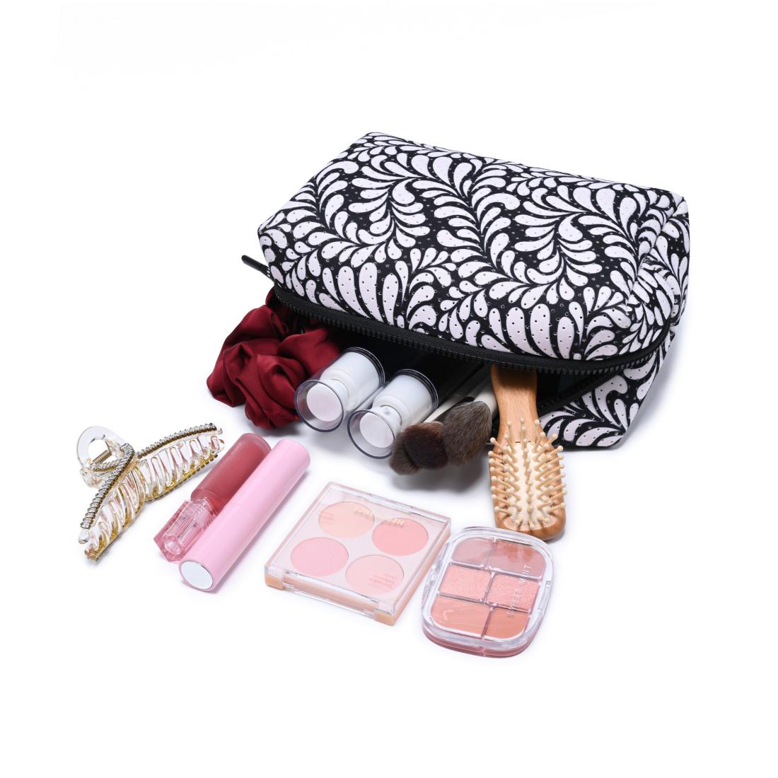 Woman wearing Soft Pink Urban Essentials Airy Edit Cosmetic & Travel Organizer Pouch 840504207709 View 1 | Soft Pink