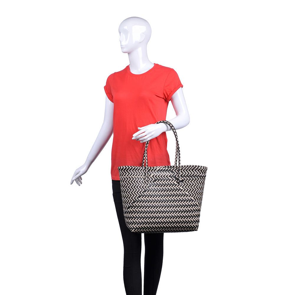 Product Image of Urban Expressions Palomas Tote NA-840611162137 View 5 | Black Beige