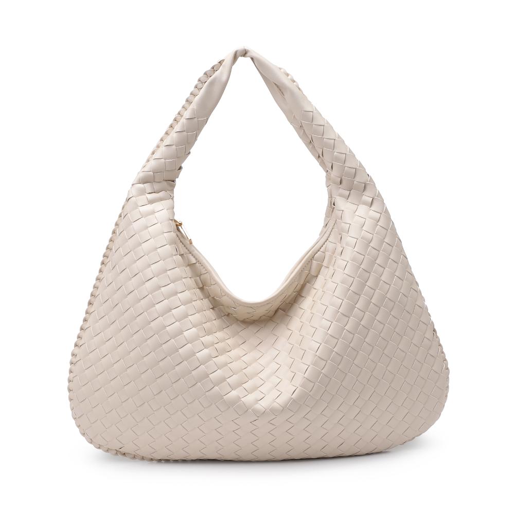 Woman wearing Oatmilk Urban Expressions Victoria Hobo 840611140821 View 5 | Oatmilk