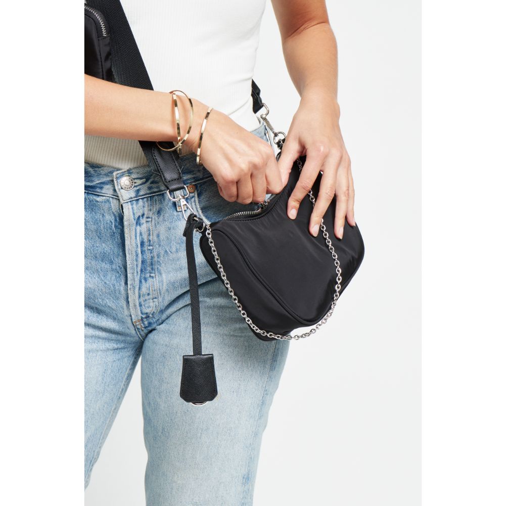 Woman wearing Black Urban Expressions Joss - Nylon Crossbody 840611176806 View 2 | Black