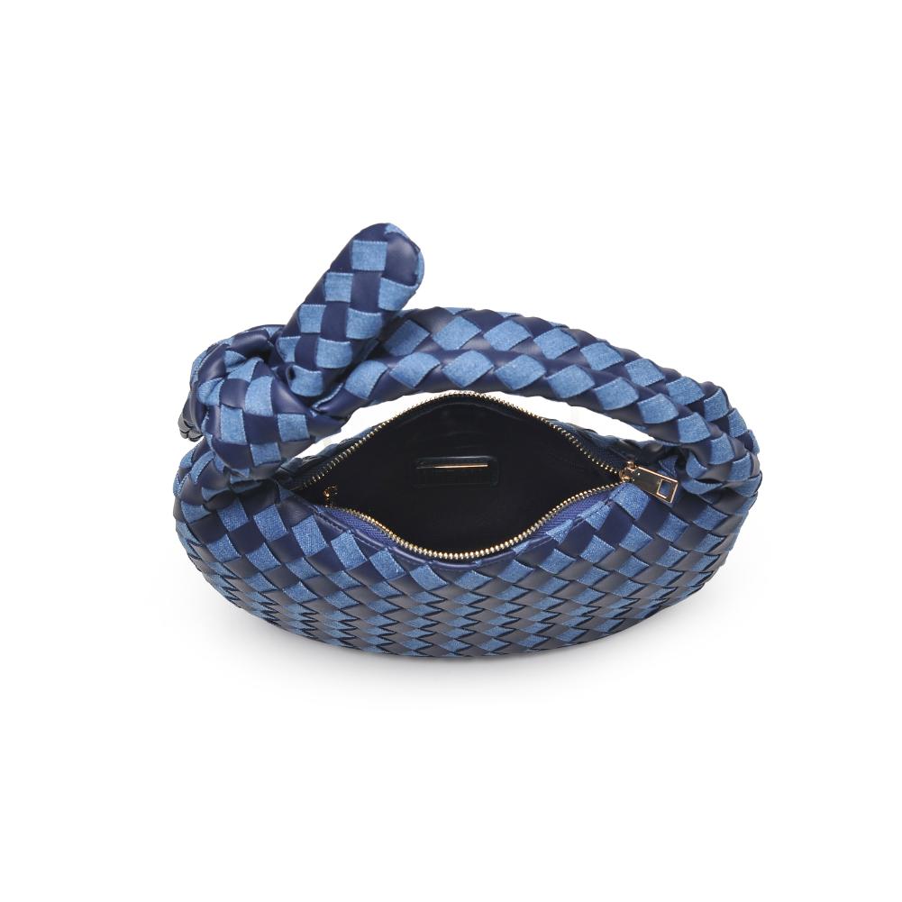 Woman wearing Denim Multi Urban Expressions Lizbeth Clutch 840611127846 View 9 | Denim Multi