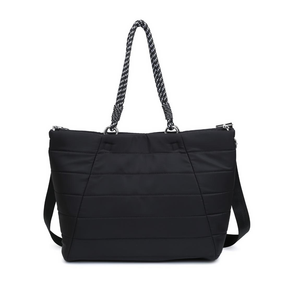 Woman wearing Black Urban Expressions Lyla Tote 840504206122 View 7 | Black