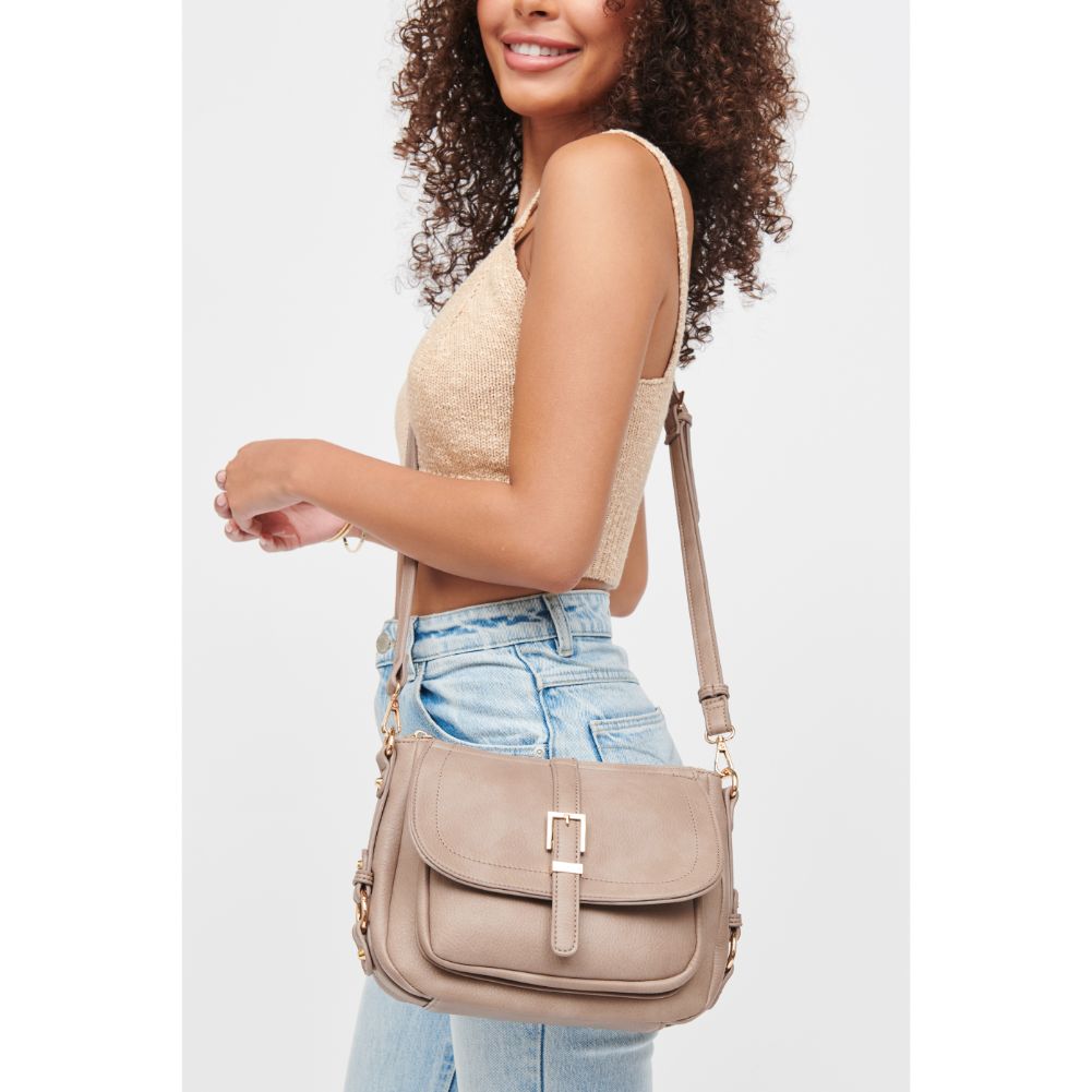Woman wearing Natural Urban Expressions Lizzie Crossbody 840611184641 View 1 | Natural