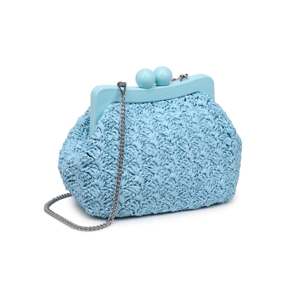 Woman wearing Sky Blue Urban Expressions Naomi Crossbody 840611119711 View 6 | Sky Blue
