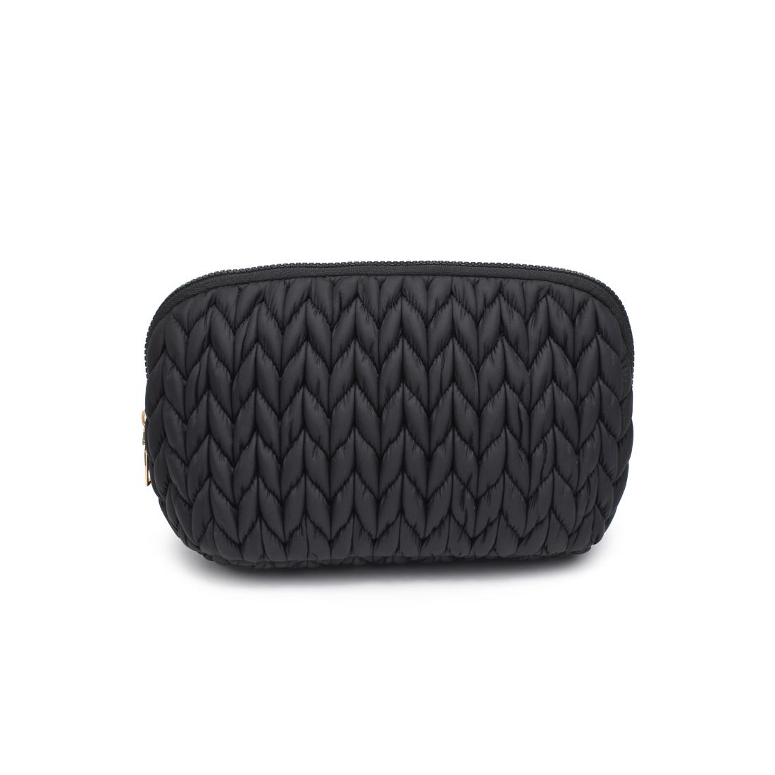 Urban Essentials Celisse Cosmetic & Travel Organizer Dome Pouch 840611197139 View 5 | Black