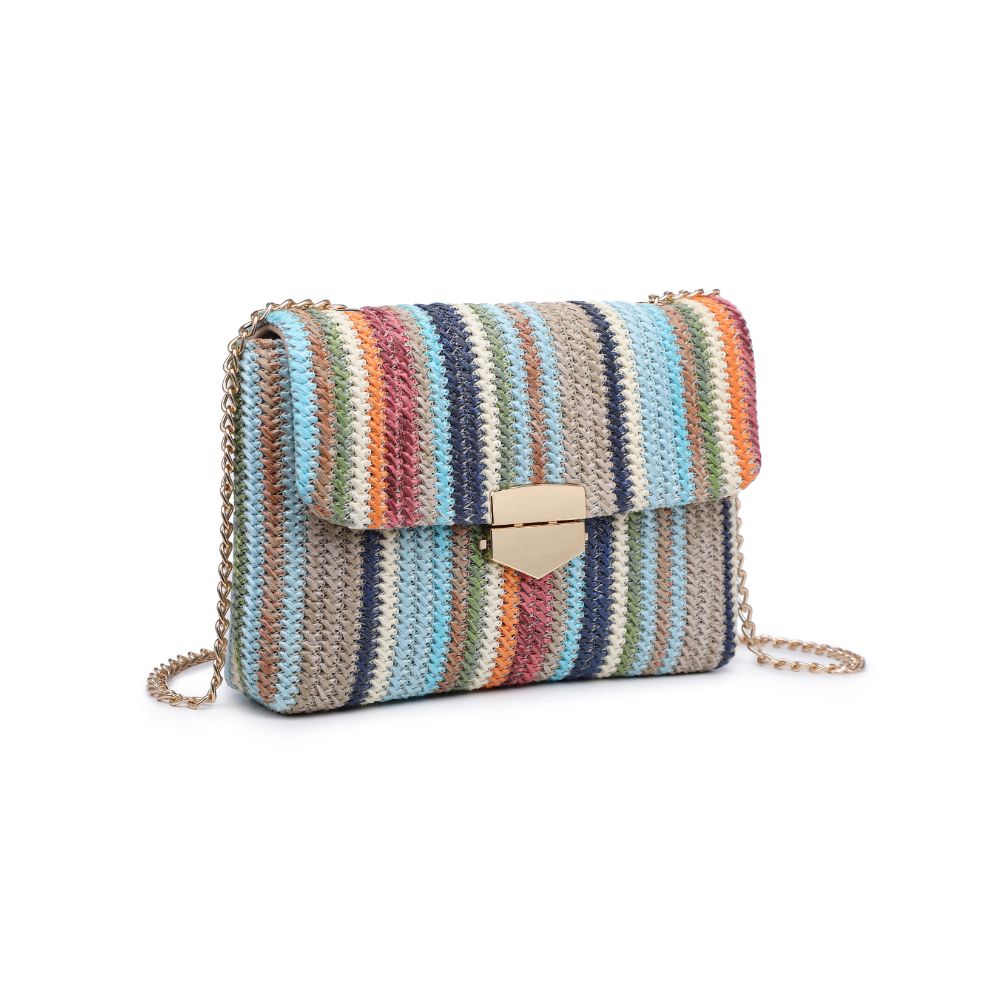 Woman wearing Blue Multi Urban Expressions Remi Crossbody 840611124074 View 6 | Blue Multi