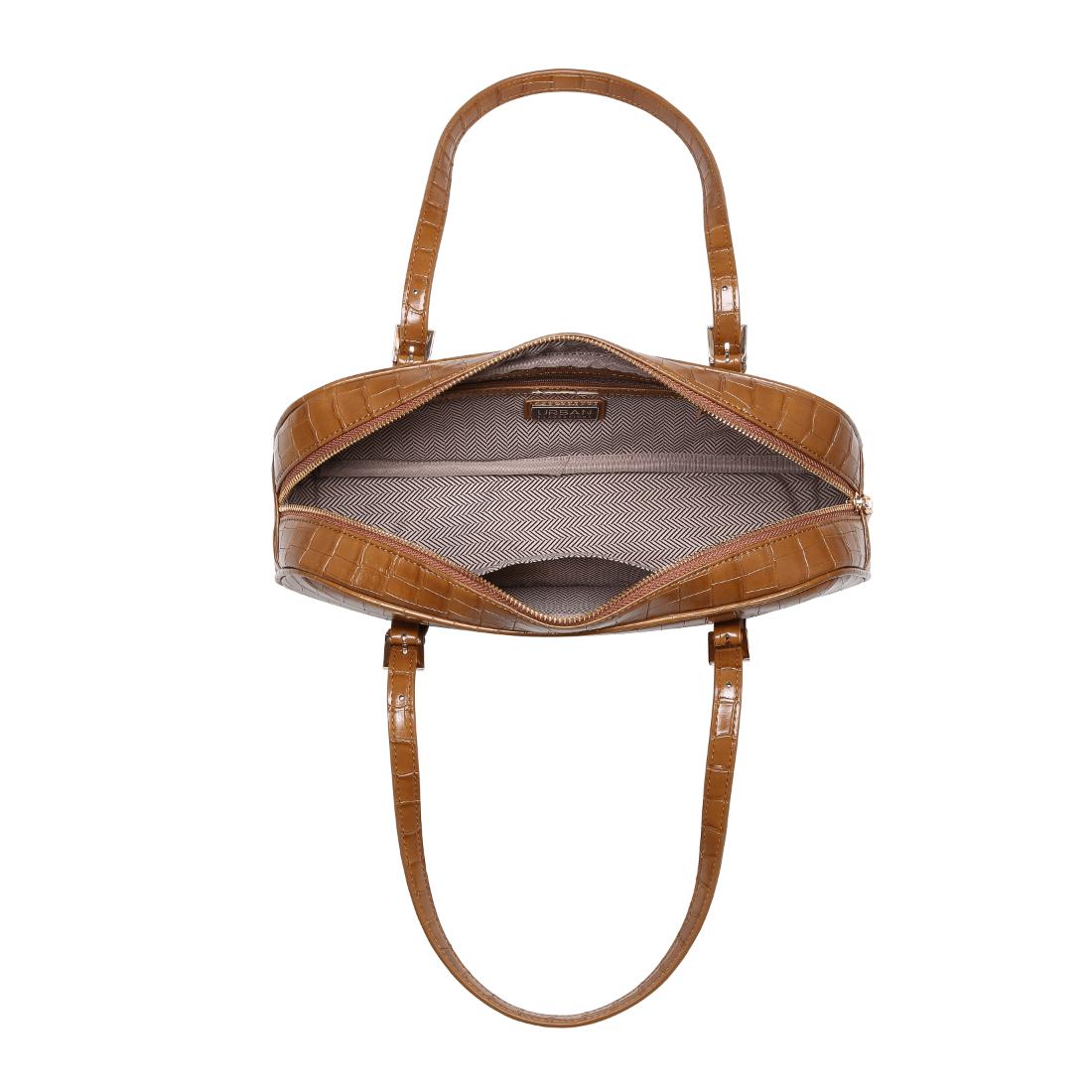 Woman wearing Cognac Urban Expressions Athena Shoulder Bag 840504206191 View 9 | Cognac