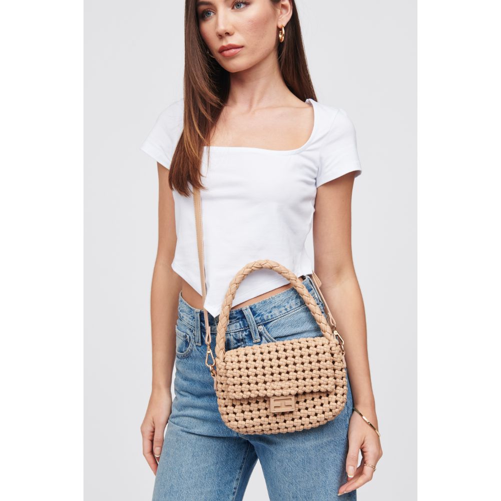 Woman wearing Flax Urban Expressions Imelda Baguette 840611100948 View 2 | Flax