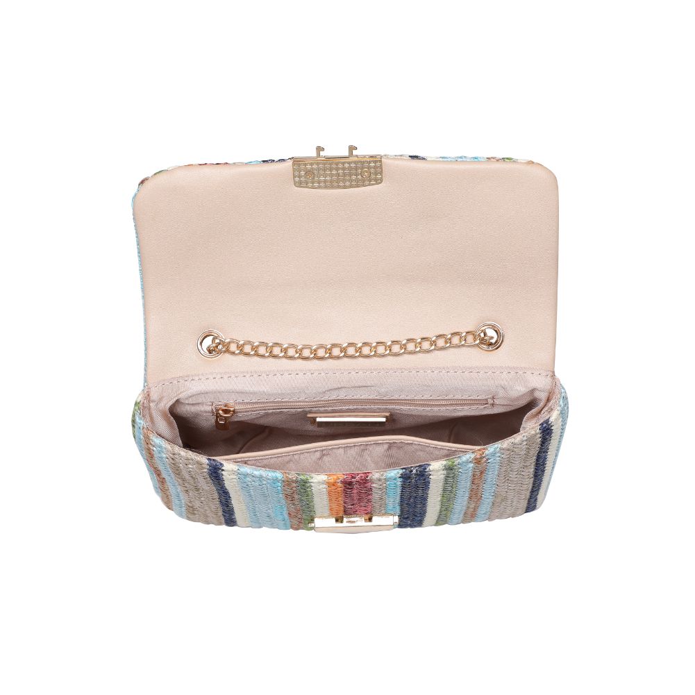 Woman wearing Blue Multi Urban Expressions Remi Crossbody 840611124074 View 9 | Blue Multi