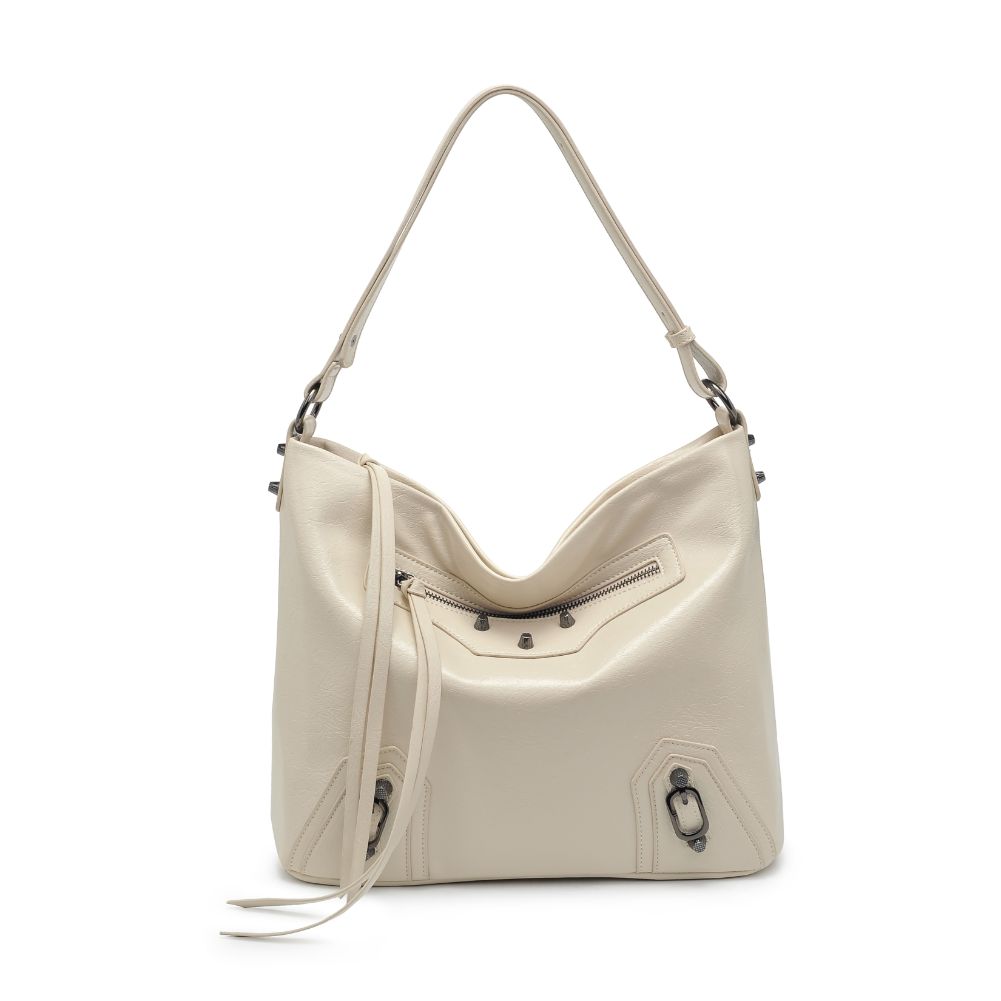 Woman wearing Ivory Urban Expressions Yolonda Hobo 840611105653 View 5 | Ivory