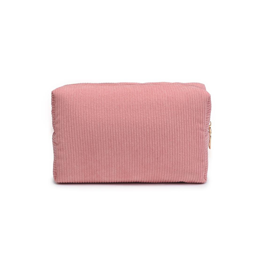 Urban Essentials Cordially Yours - Corduroy Cosmetic & Travel Organizer Pouch 840611197030 View 7 | Blush
