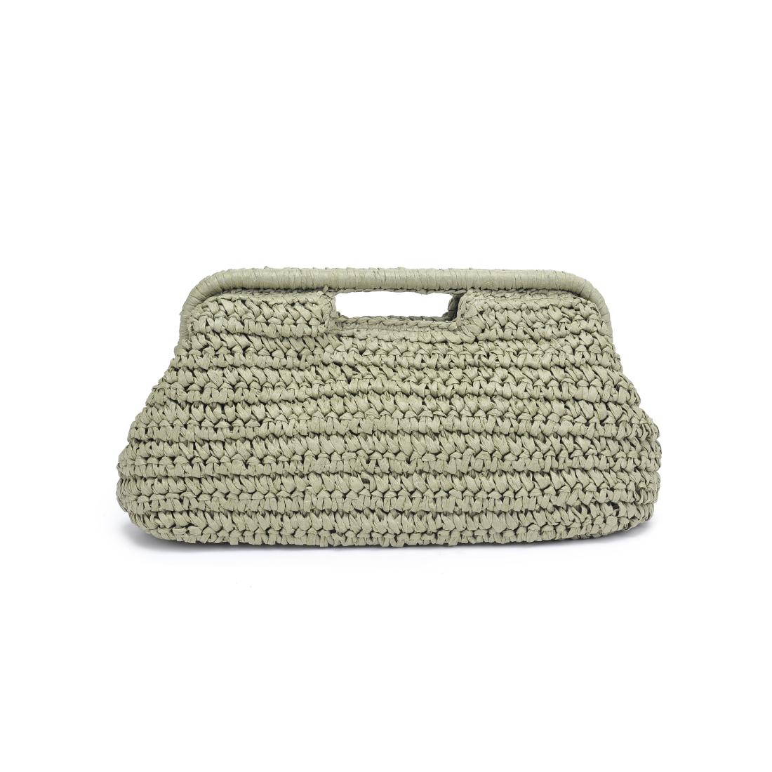 Woman wearing Sage Urban Expressions Lani Clutch 840611151636 View 7 | Sage