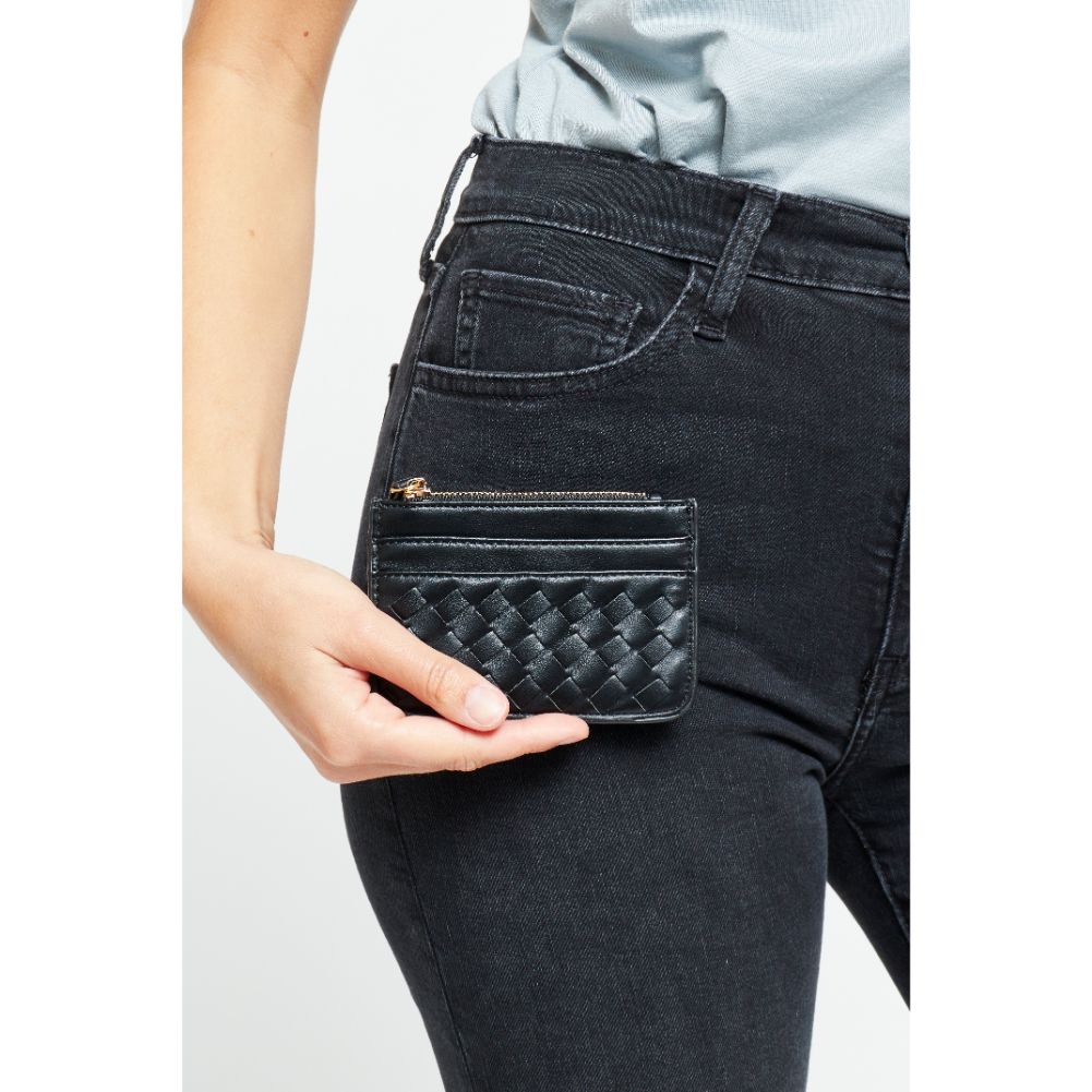Woman wearing Black Urban Expressions Liv Wallet 840611179982 View 2 | Black