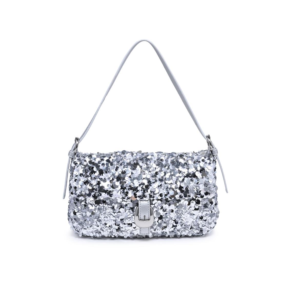 Urban Expressions Gloria - Sequins Shoulder Bag 840504210686 View 1 | Silver