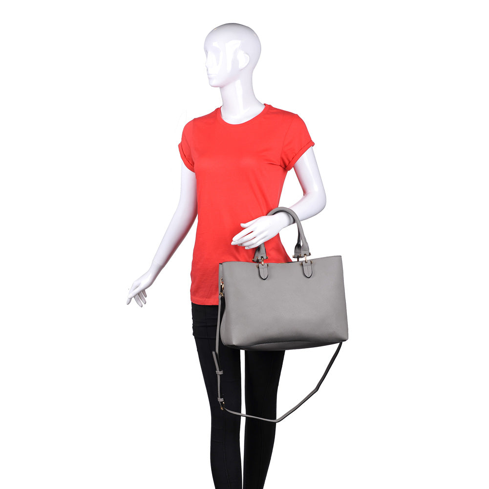 Product Image of Urban Expressions Liverpool Satchel NA-840611153449 View 5 | Grey
