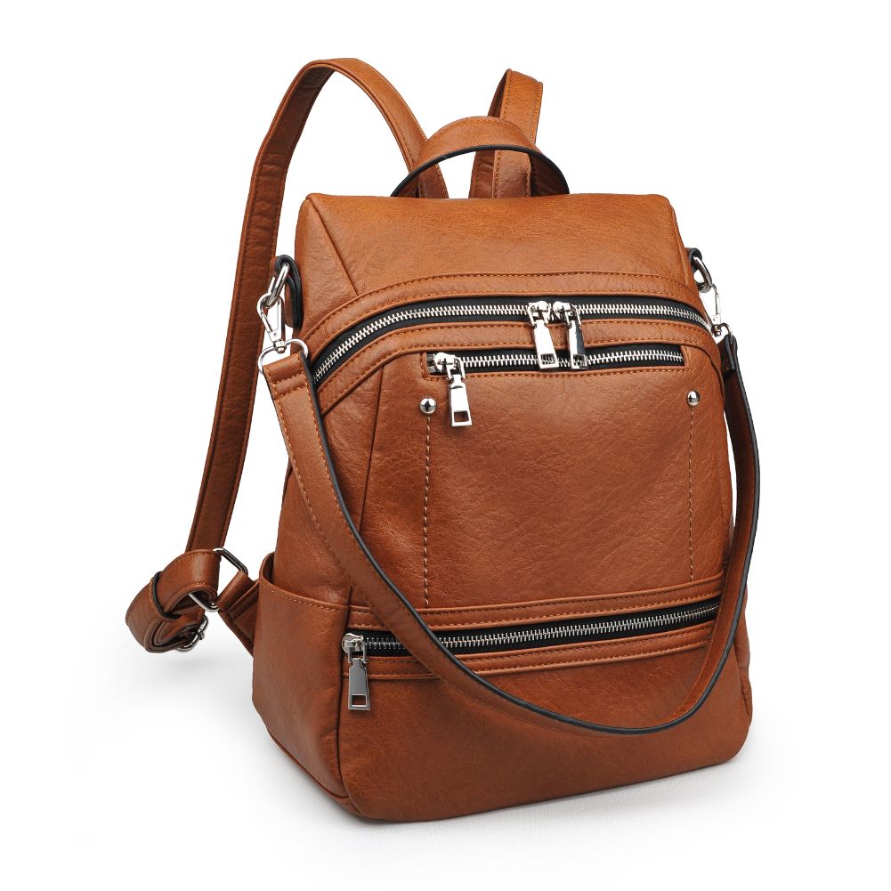 Product Image of Urban Expressions Juliette Textured Backpack NA-840611164698 View 2 | Tan