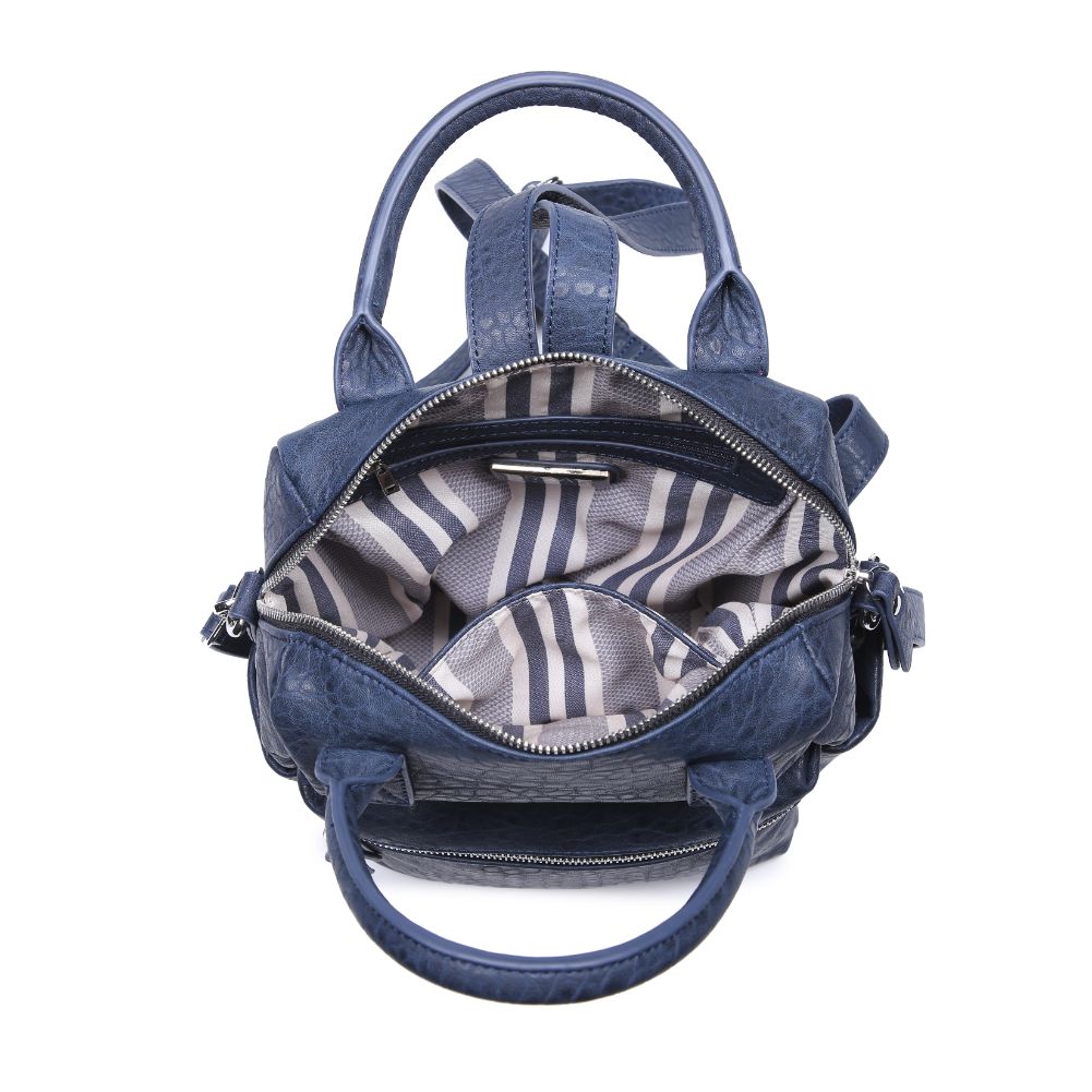 Product Image of Urban Expressions Andre Textured Backpack NA-840611164445 View 4 | Navy