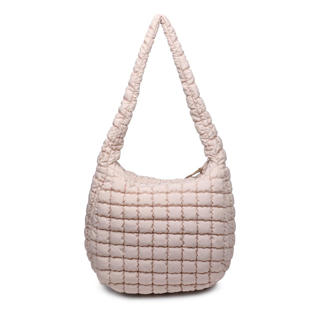 Product Image of Urban Expressions Tamsin - Quilted Puffer Hobo 840611149602 View 3 | Cream