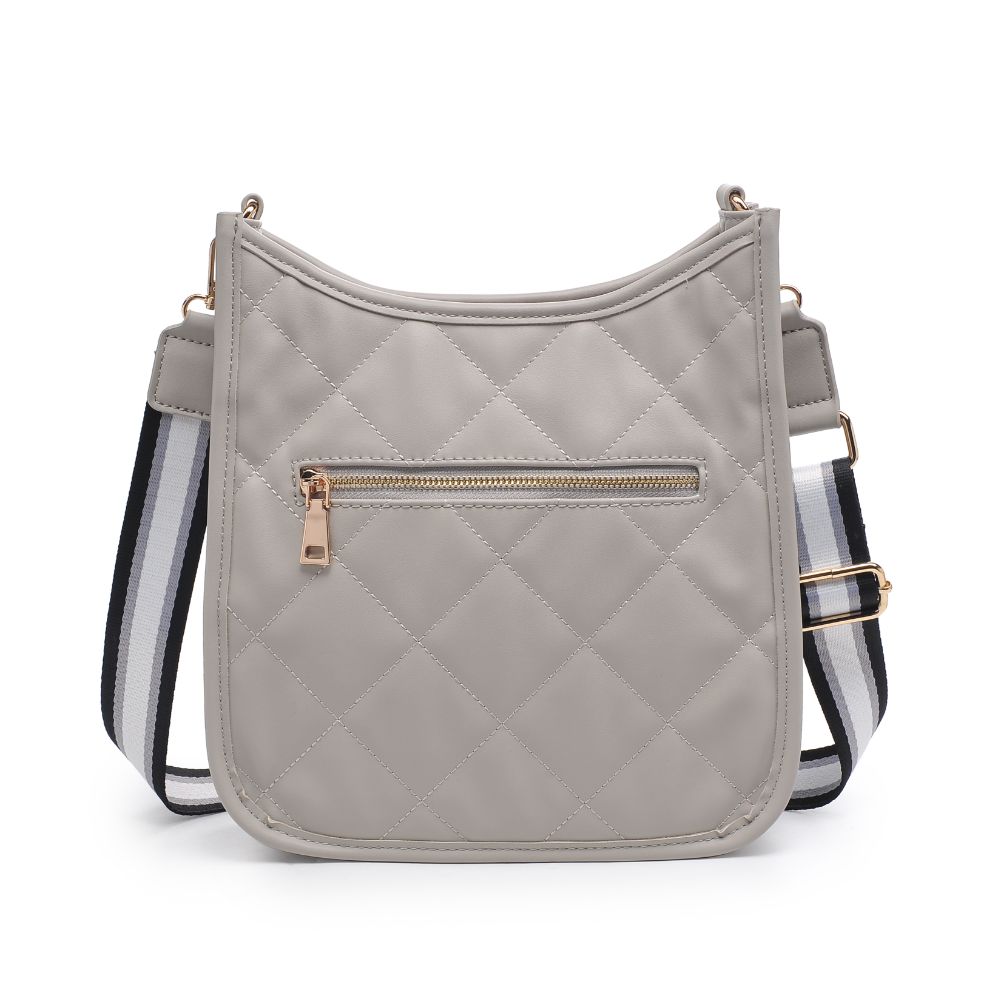 Woman wearing Grey Urban Expressions Harlie Crossbody 840611102737 View 7 | Grey