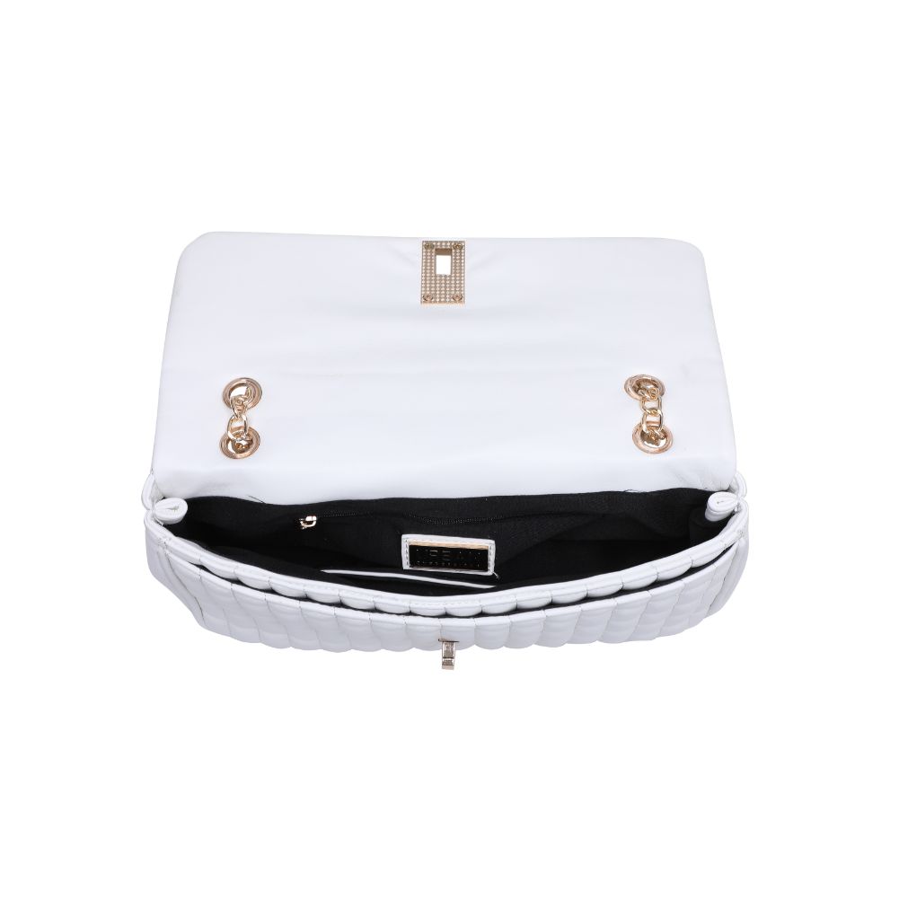 Woman wearing White Urban Expressions Farah Crossbody 840611107114 View 9 | White