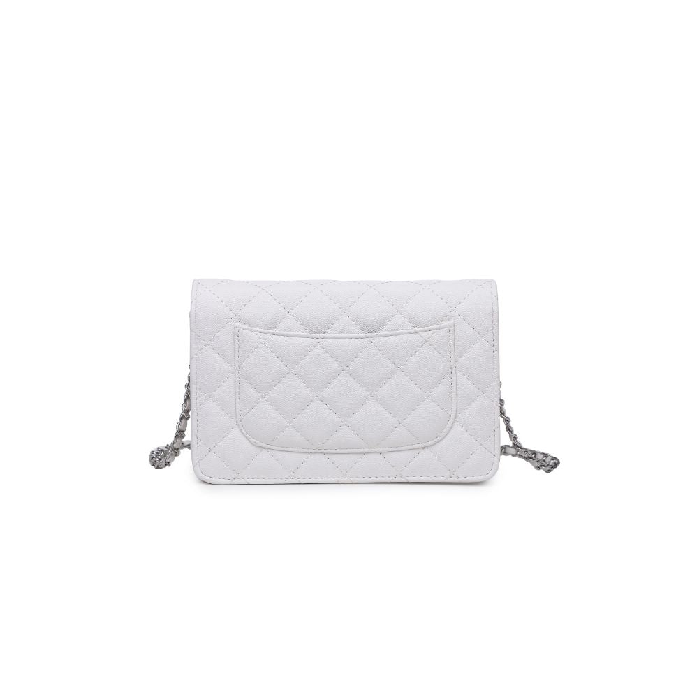 Woman wearing White Urban Expressions Ashford Crossbody 840611118042 View 7 | White