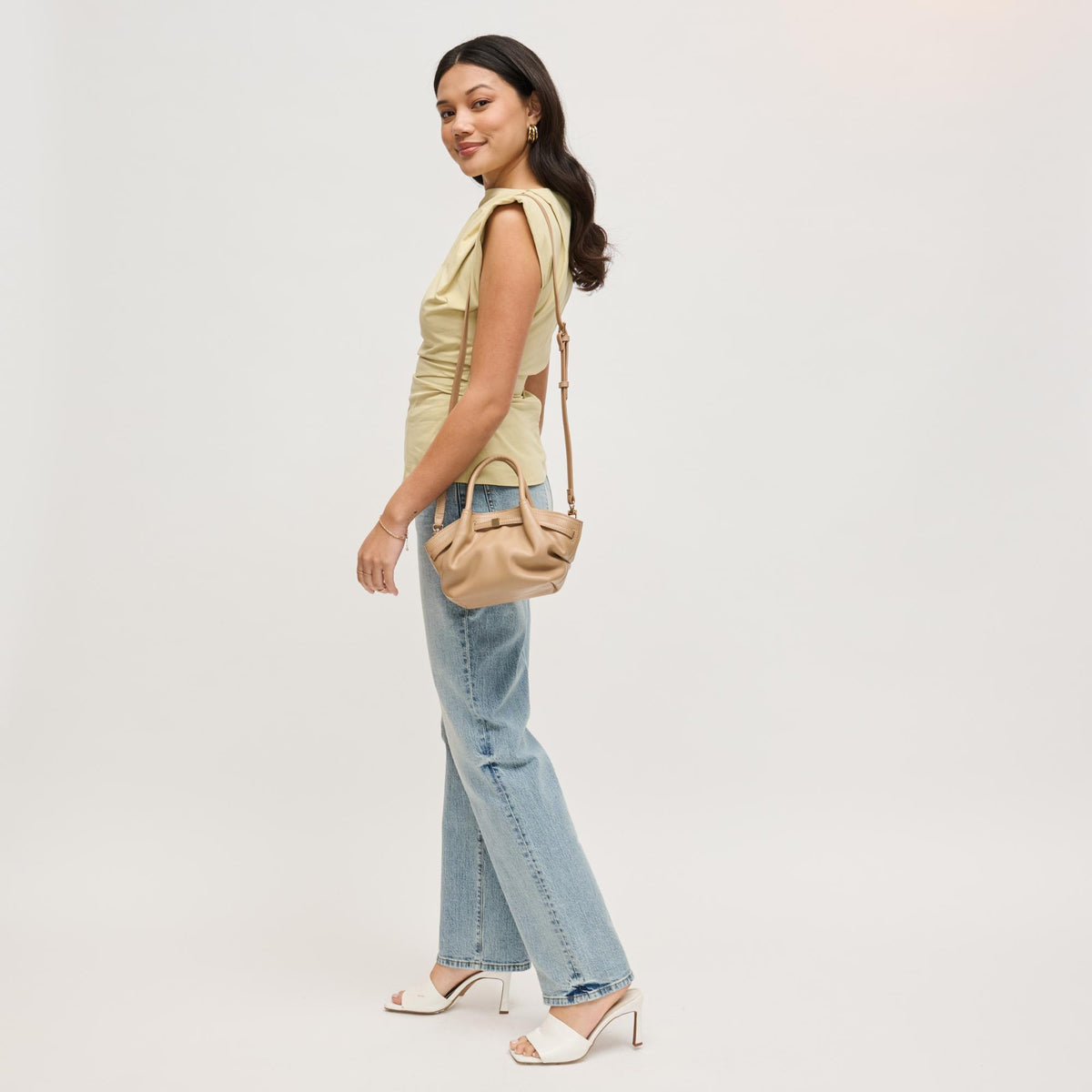 Woman wearing Natural Urban Expressions Selena - Color Pop Crossbody 840504204937 View 3 | Natural