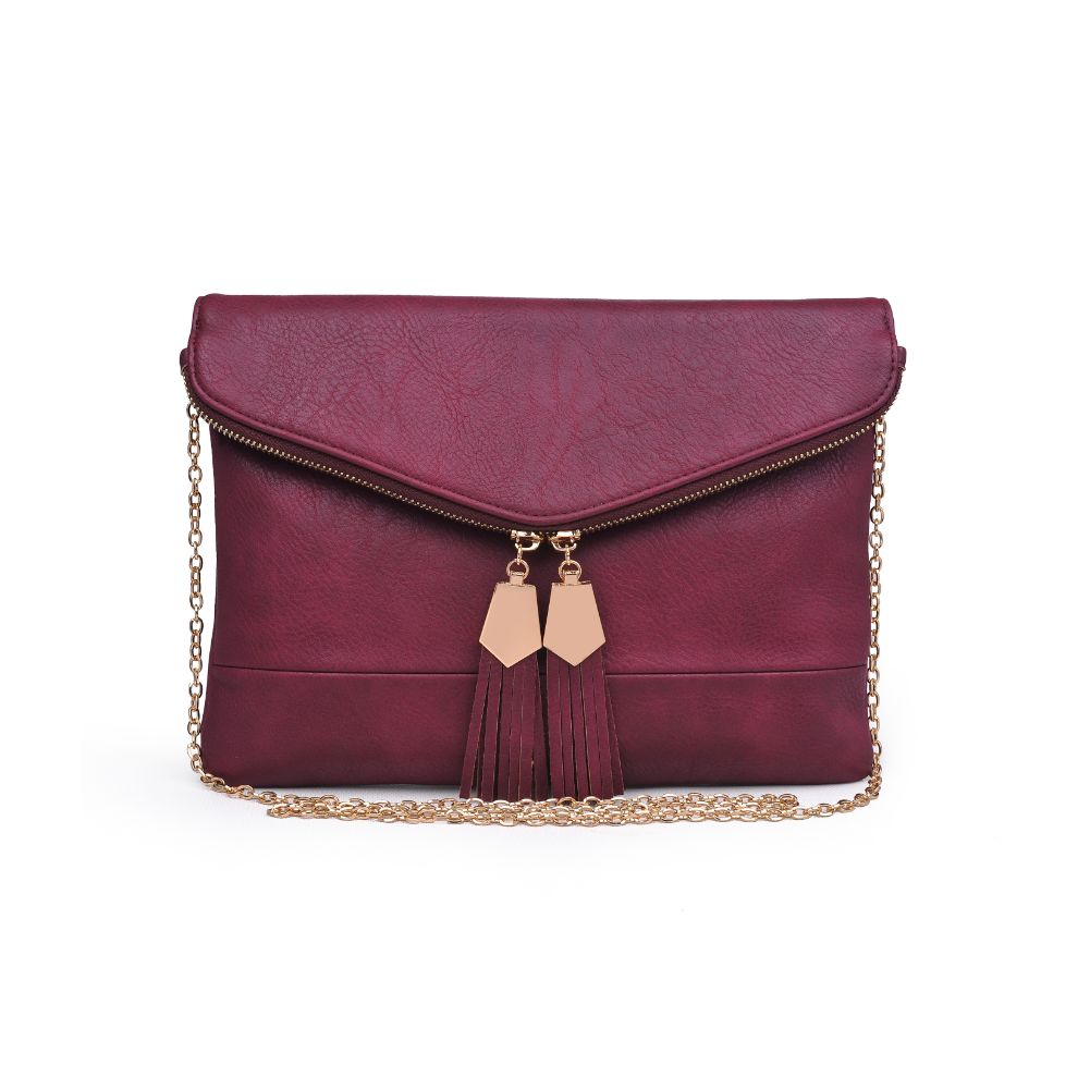 Woman wearing Plum Urban Expressions Kate Clutch 840611115928 View 5 | Plum