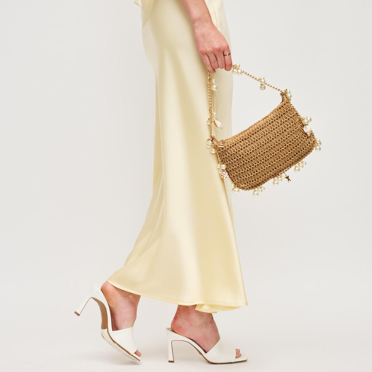 Woman wearing Natural Urban Expressions Steph Evening Bag 840611149633 View 3 | Natural