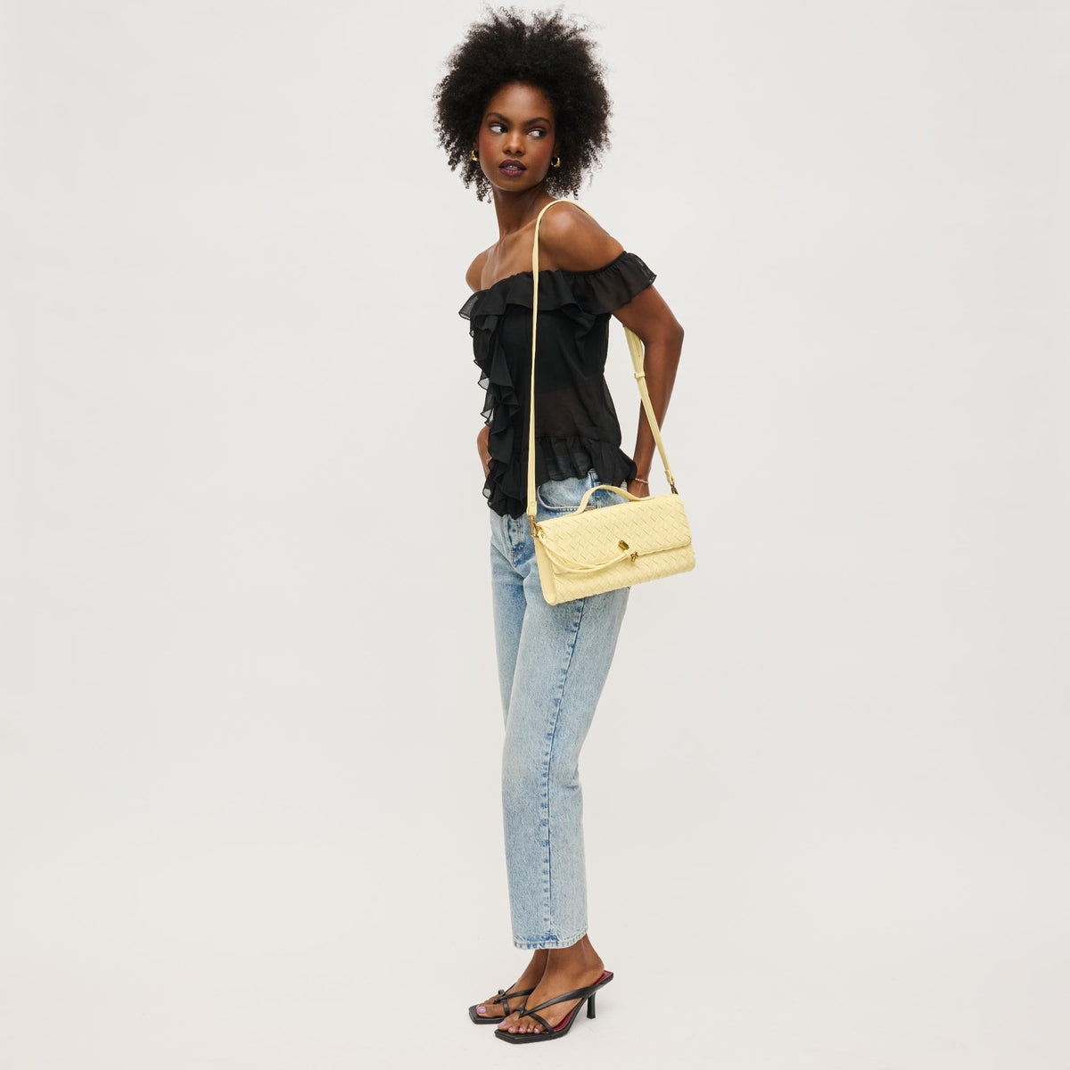 Woman wearing Butter Urban Expressions Ada Crossbody 840611161451 View 2 | Butter
