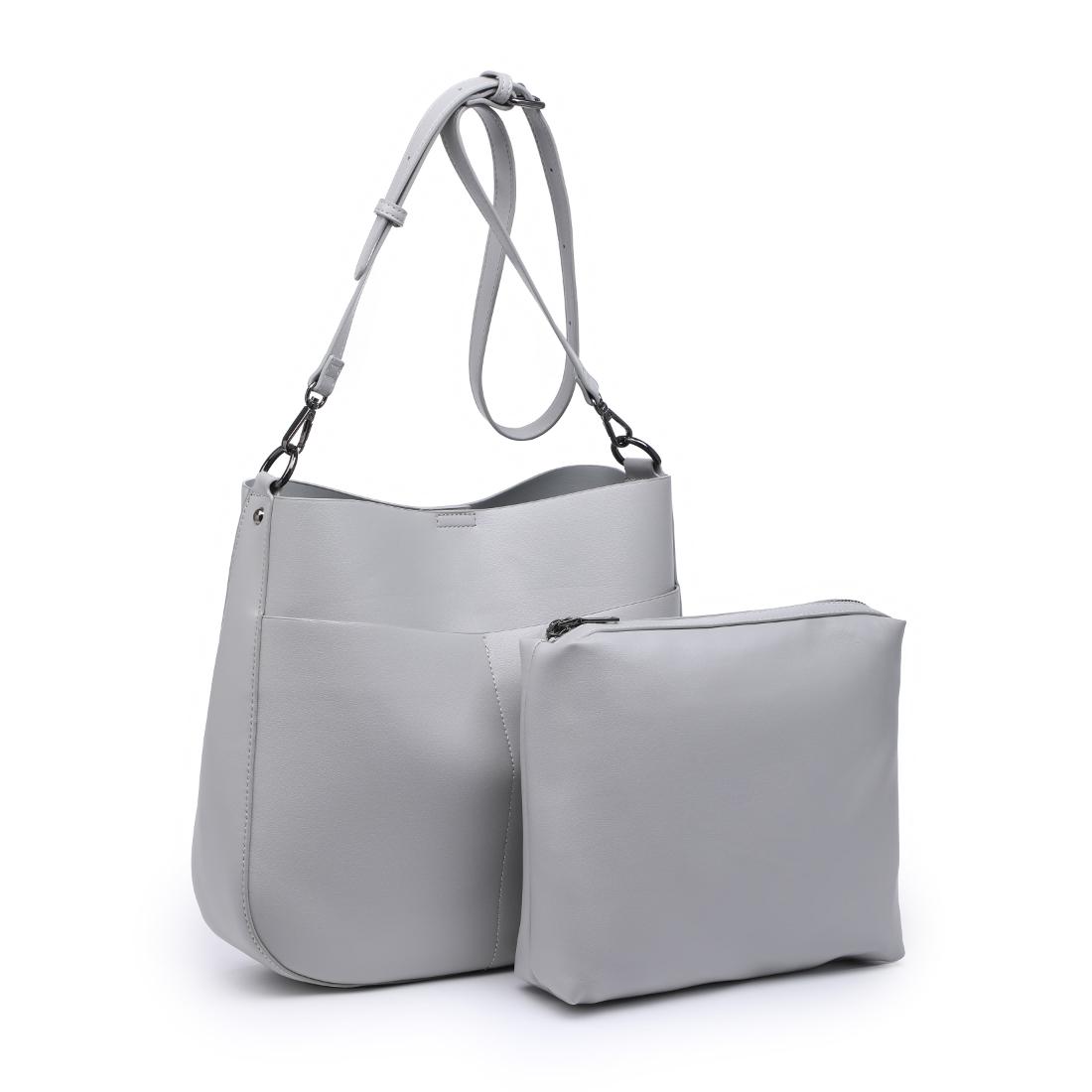 Product Image of Urban Expressions Delphine Crossbody 840504200397 View 2 | Dove Grey