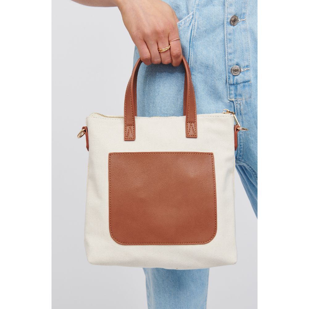 Woman wearing Ivory Urban Expressions Yolanda Mini Tote 840611101648 View 4 | Ivory
