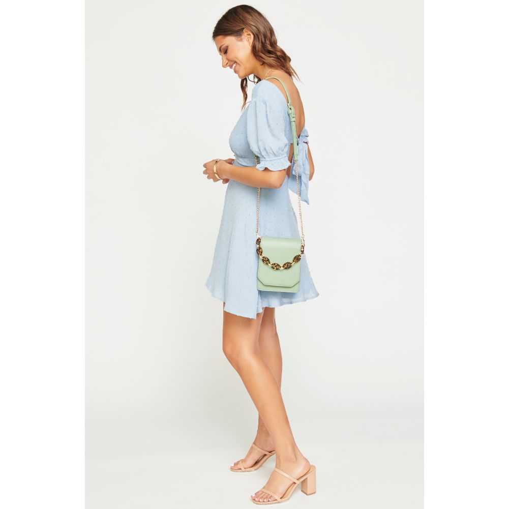 Woman wearing Mint Urban Expressions Bobbie Crossbody 840611169938 View 4 | Mint
