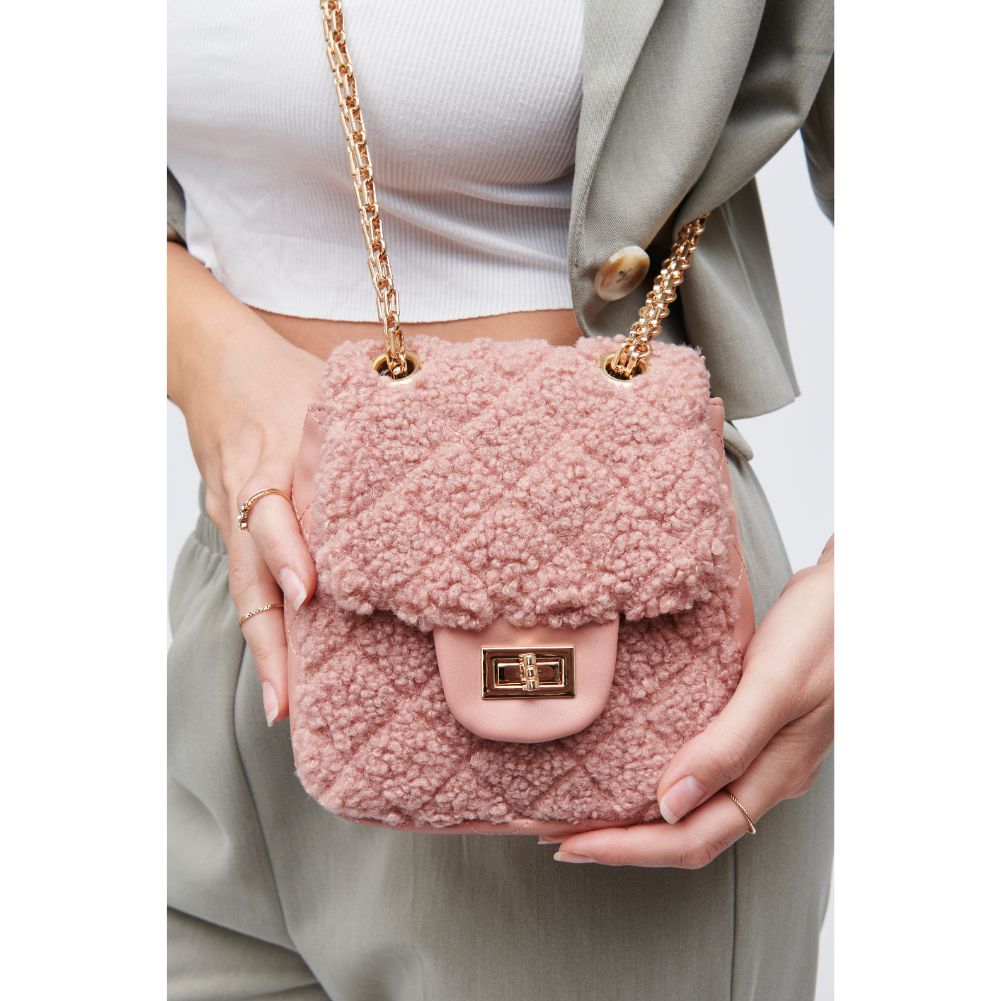 Woman wearing Pink Urban Expressions Dorper Crossbody 818209010115 View 1 | Pink