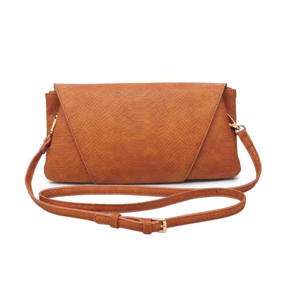 Product Image of Urban Expressions Leah Snake Crossbody NA-840611123596 View 1 | Cognac
