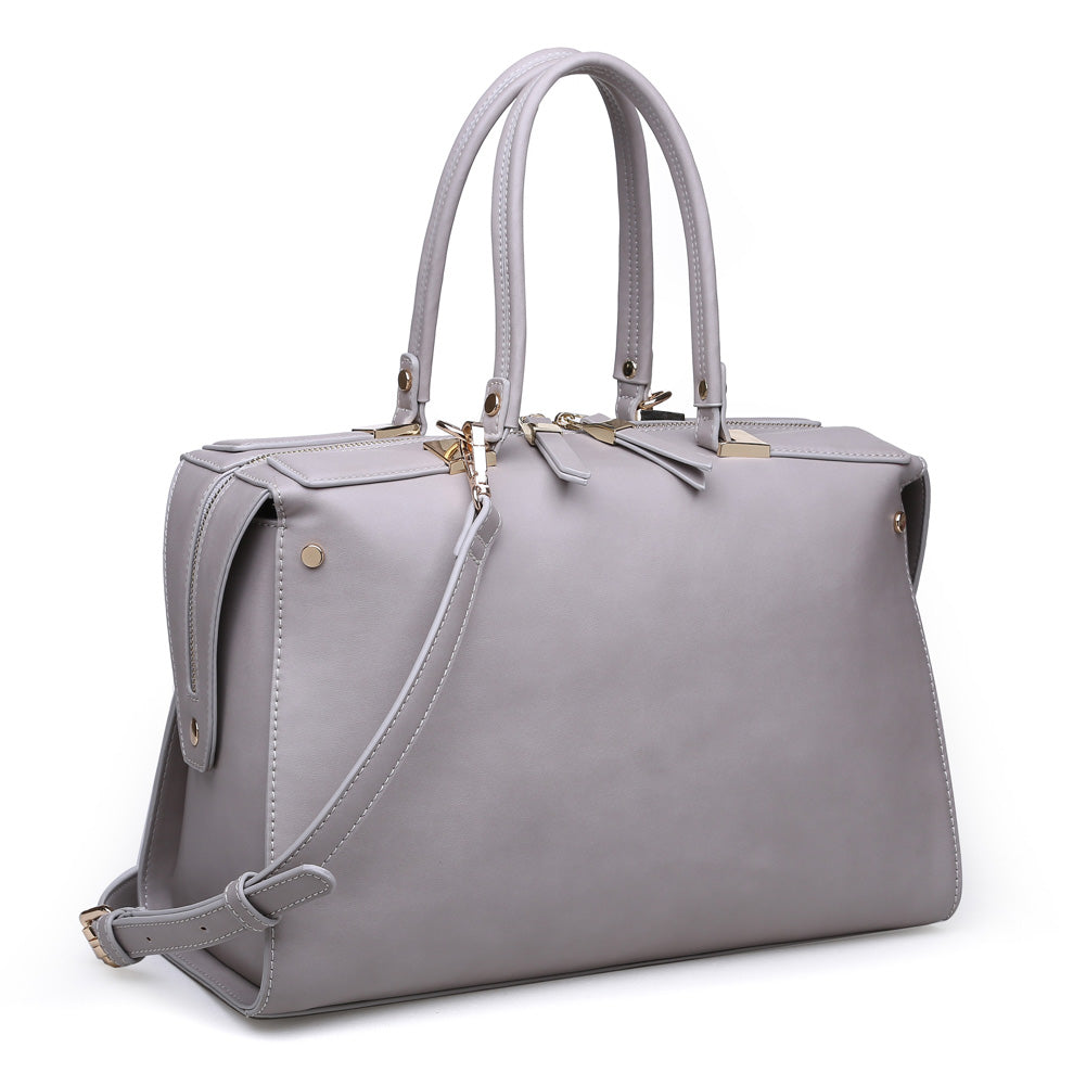 Product Image of Urban Expressions Nadia Satchel NA-840611149916 View 2 | Grey