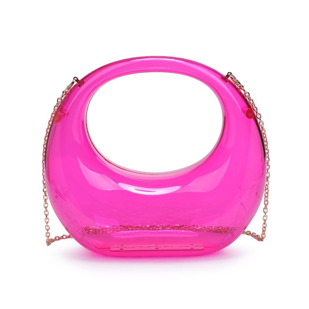 Woman wearing Neon Pink Urban Expressions Bess Evening Bag 840611116963 View 5 | Neon Pink