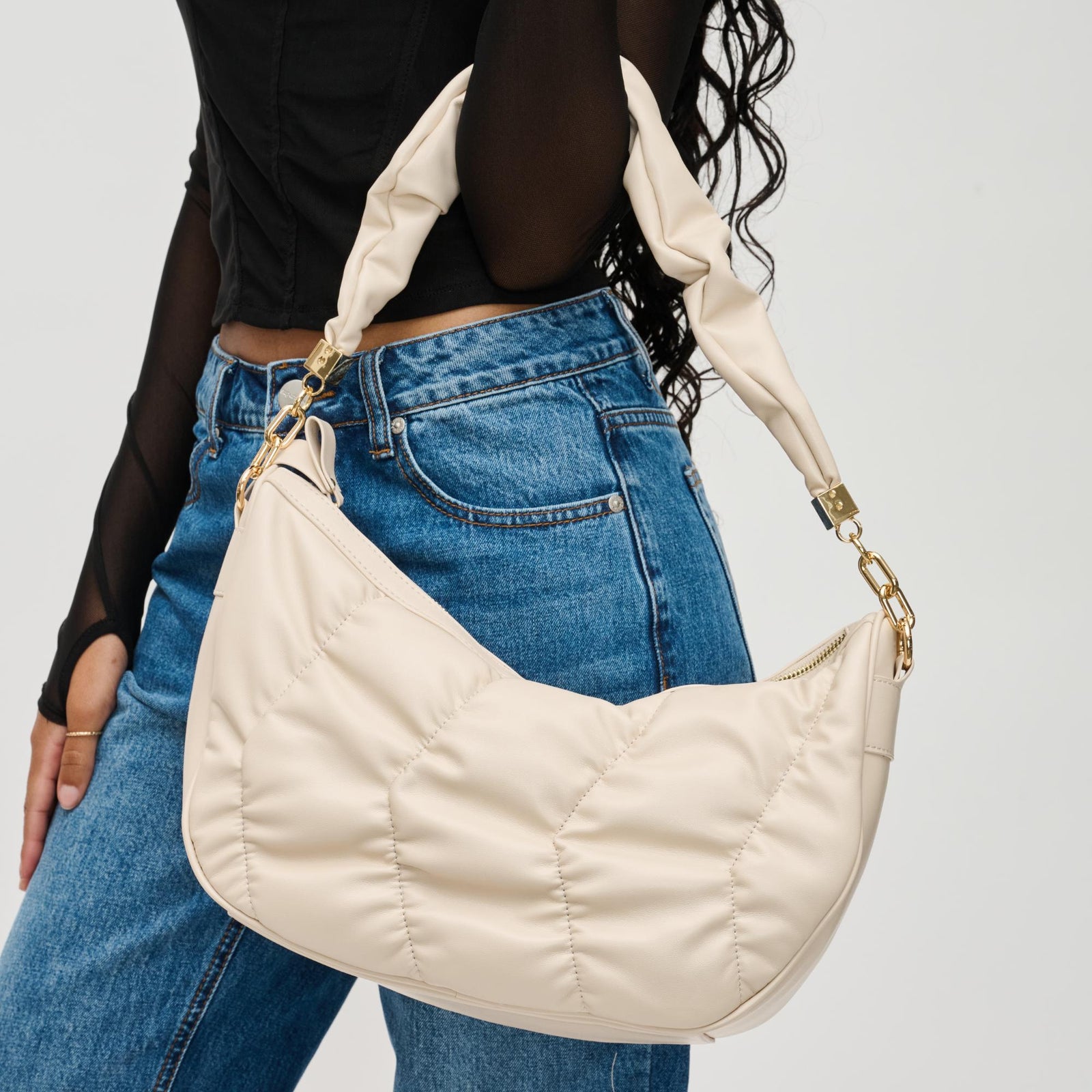 Woman wearing Black Urban Expressions Whitney Crossbody 840611130570 View 1 | Black