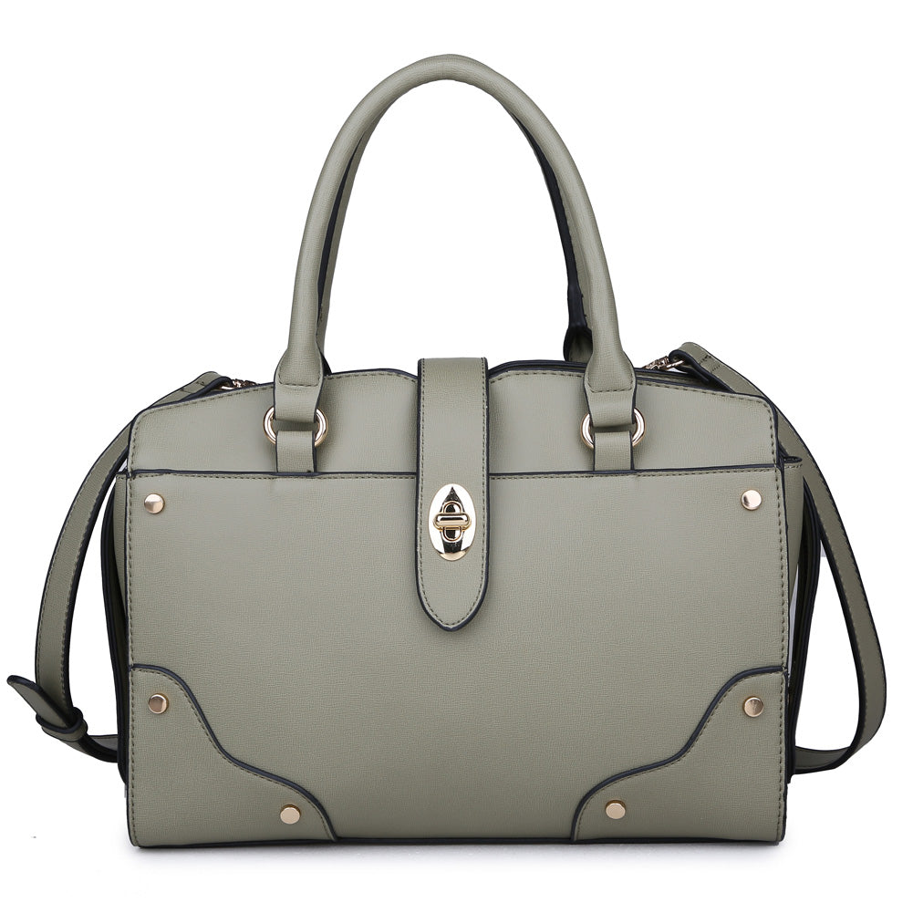 Product Image of Urban Expressions Cleo Satchel NA-840611149473 View 1 | Olive