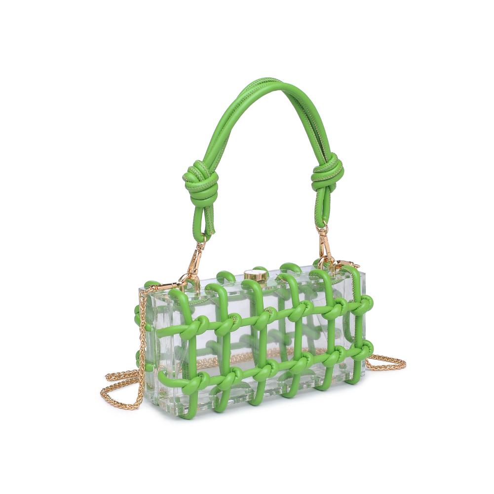 Woman wearing Citron Urban Expressions Mavis Evening Bag 840611191670 View 6 | Citron