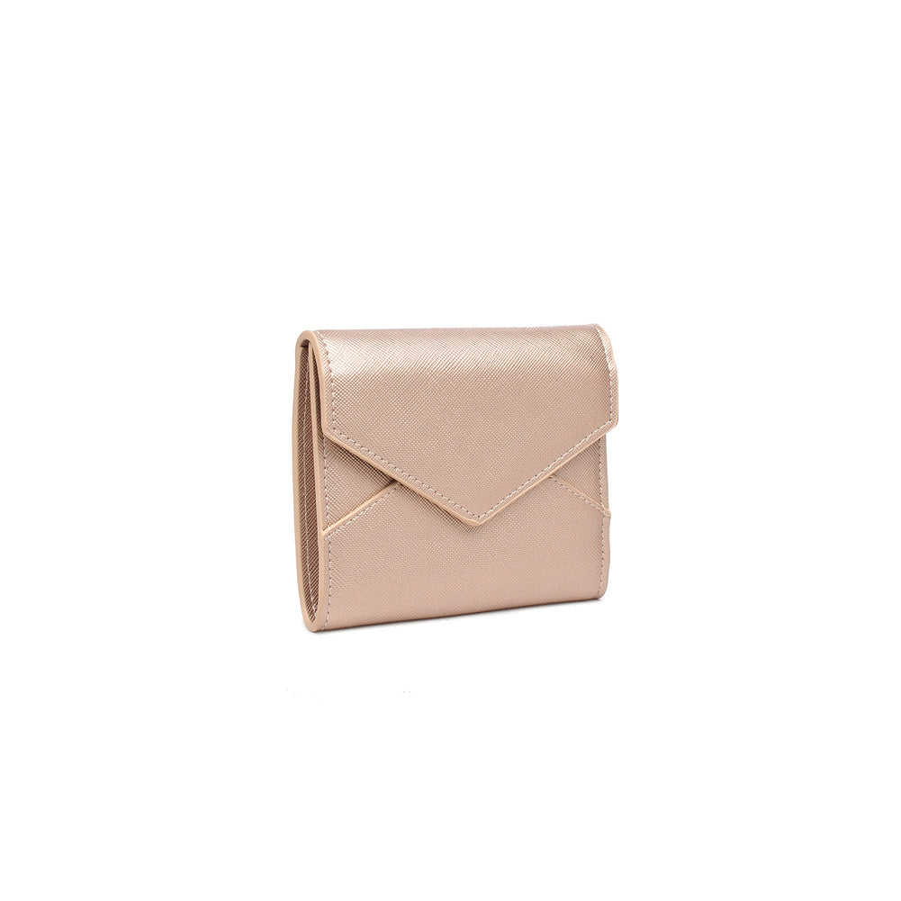 Woman wearing Rose Gold Urban Expressions Layla Wallet NA-840611154088 View 6 | Rose Gold