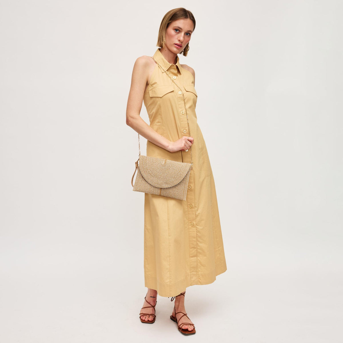Woman wearing Natural Urban Expressions Melanie Clutch 840611152947 View 4 | Natural