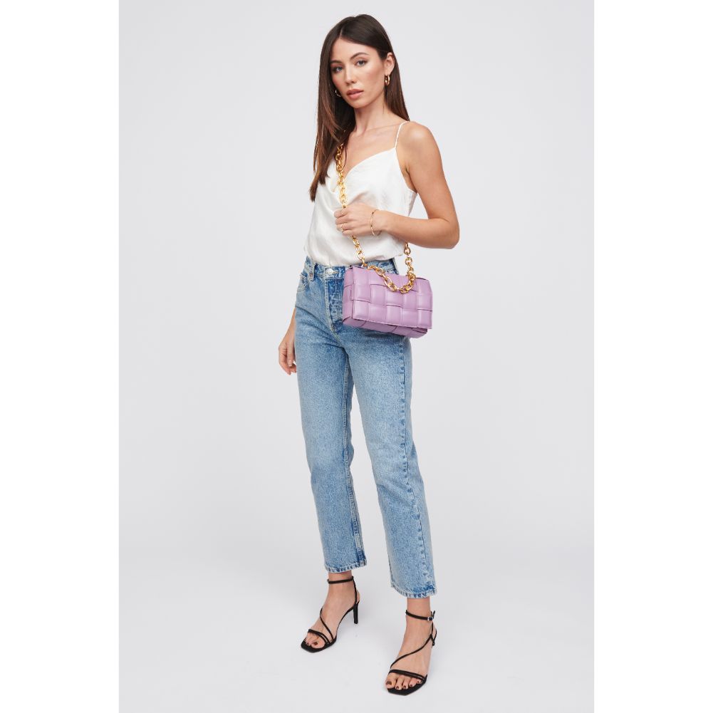 Woman wearing Lavender Urban Expressions Ines Crossbody 818209015080 View 3 | Lavender
