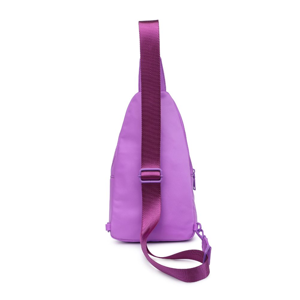 Woman wearing Lilac Urban Expressions Walker - Nylon Sling Backpack 840611110961 View 7 | Lilac