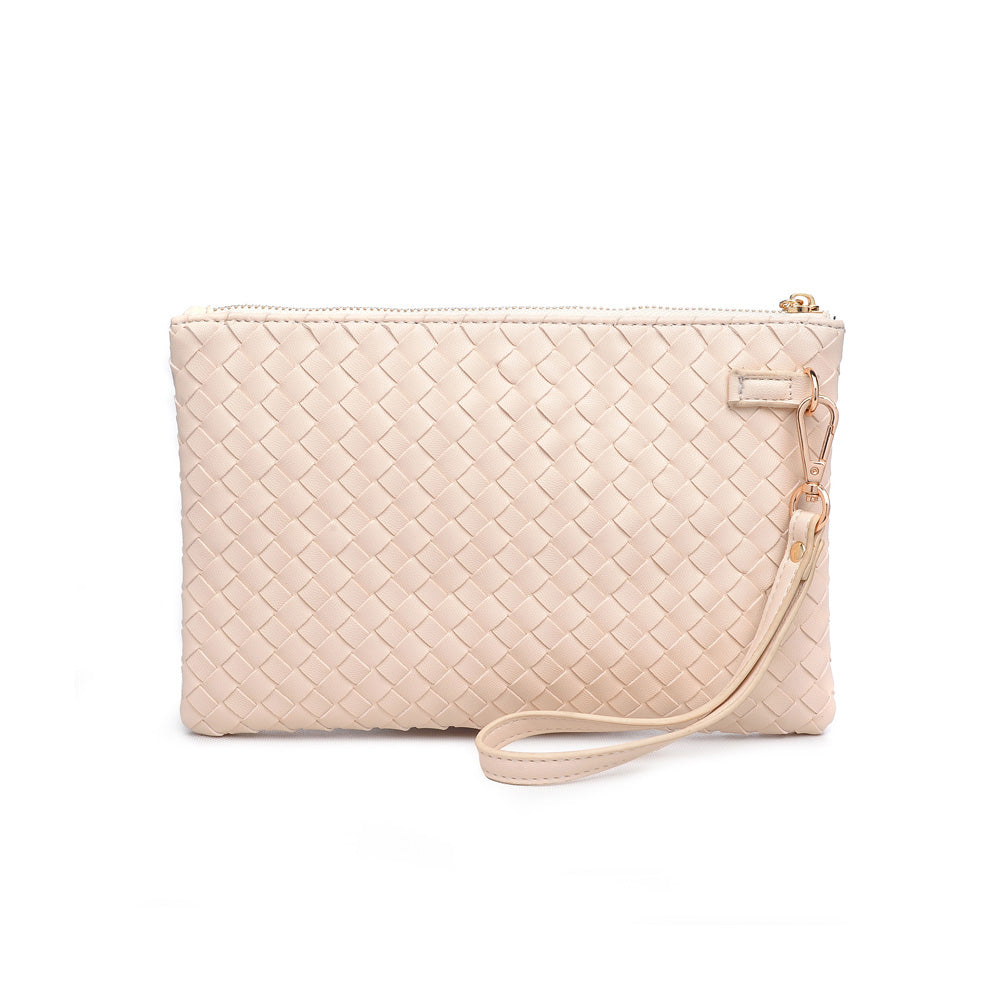 Woman wearing Cream Urban Expressions Joan Wristlet NA-840611160447 View 7 | Cream