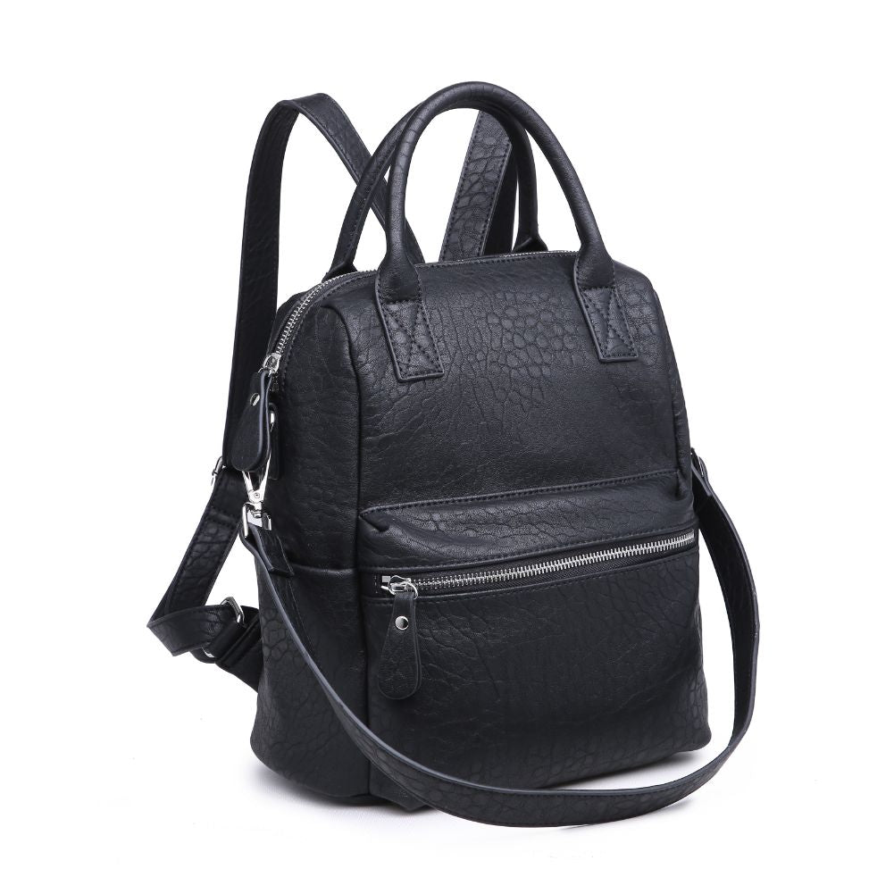 Product Image of Urban Expressions Andre Textured Backpack NA-840611164452 View 2 | Black
