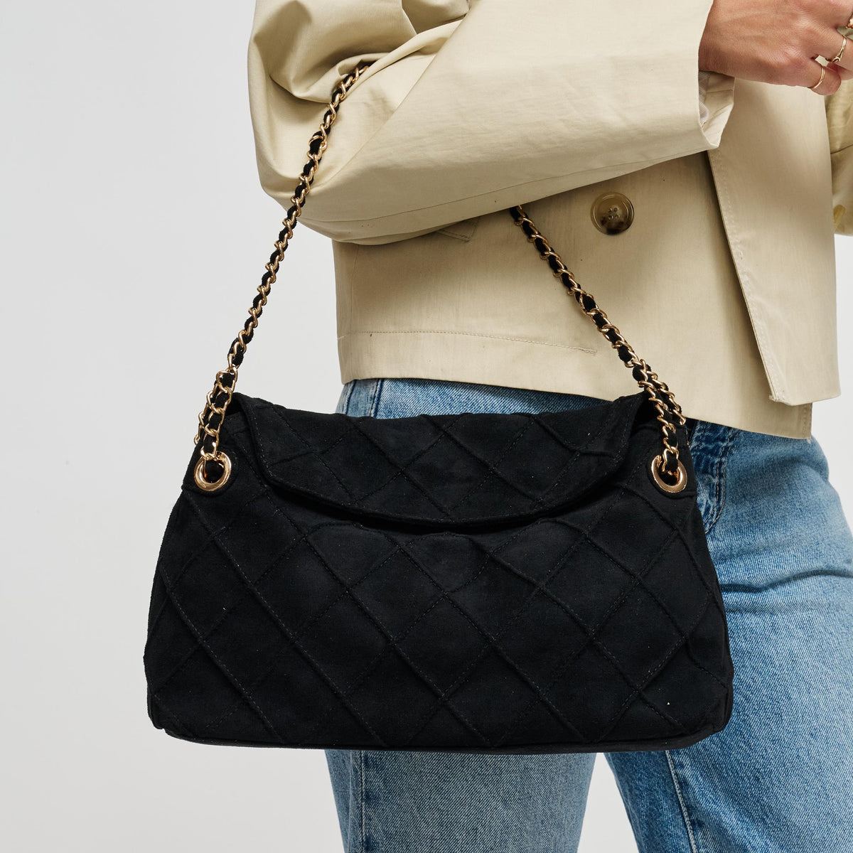 Woman wearing Black Urban Expressions Crew Hobo 840504213717 View 1 | Black