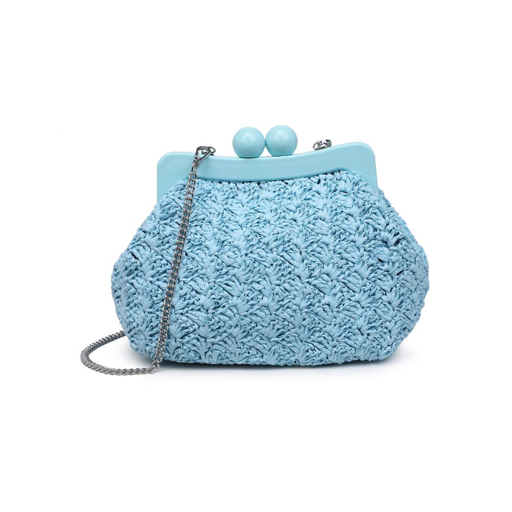 Woman wearing Sky Blue Urban Expressions Naomi Crossbody 840611119711 View 5 | Sky Blue