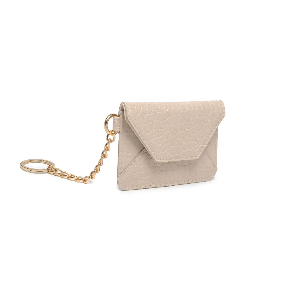 Woman wearing Almond Urban Expressions Gia - Croco Card Holder 818209018357 View 6 | Almond